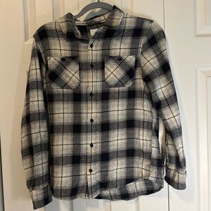 Sonoma Goods for black and white Button Down Shirt 14/16